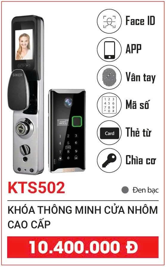 Khóa Thông Minh SIKER KTS502 Cao Cấp