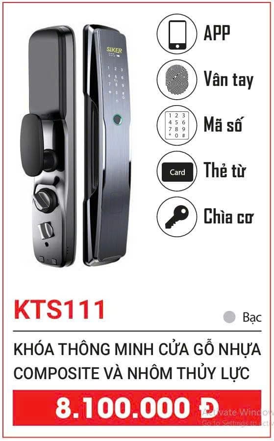 Khóa Thông Minh SIKER KTS111