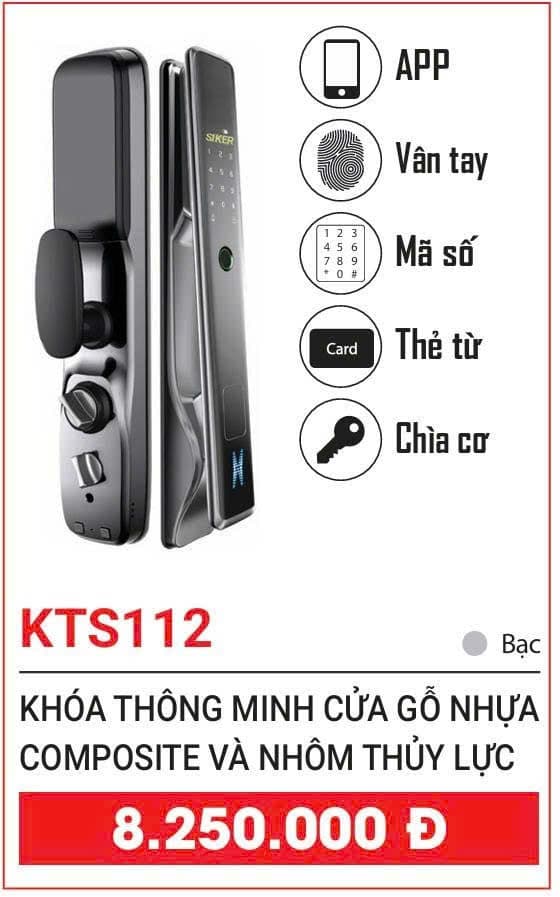 Khóa Thông Minh SIKER KTS112