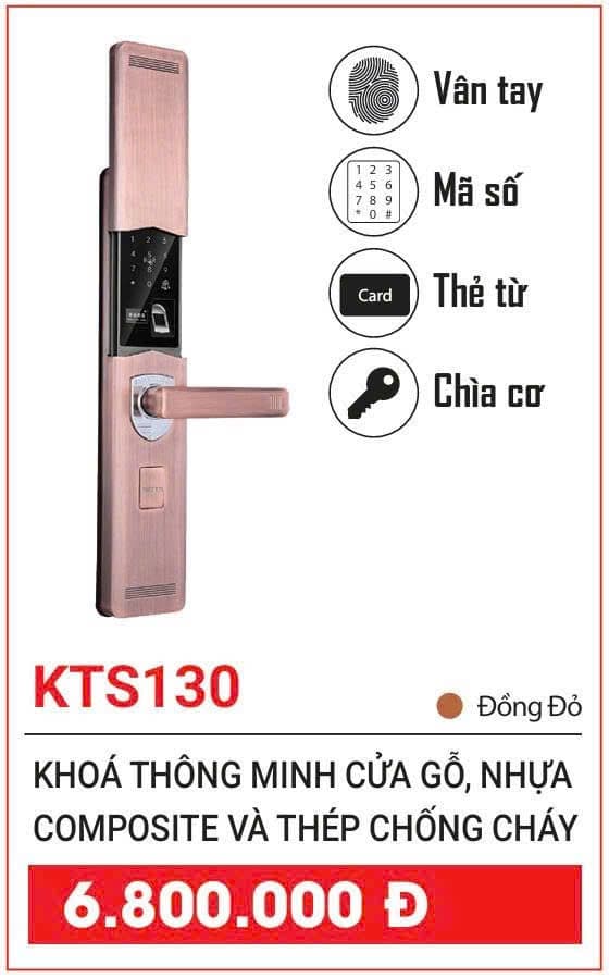 Khóa thông minh SIKER KTS130 cửa gỗ, nhựa composite và thép chống cháy